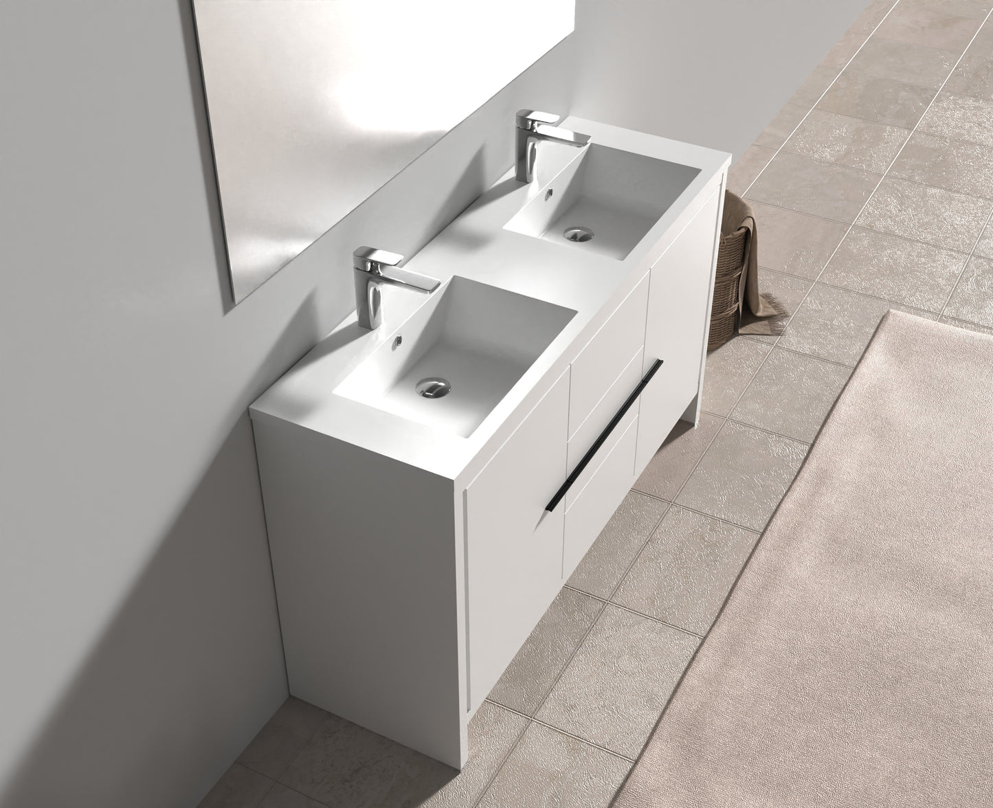 Evos Boutiques 60 in white vanity duplicate