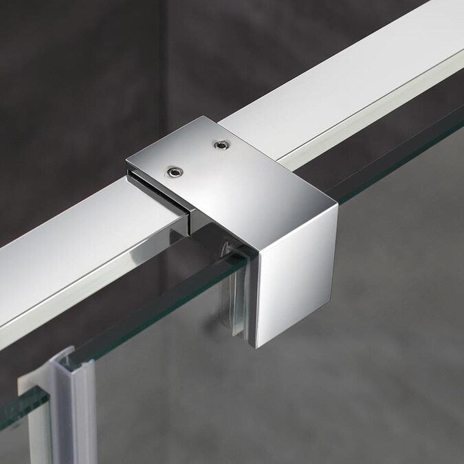 Evos Boutiques 60 x 32 in silver shower with bench base zoomed in