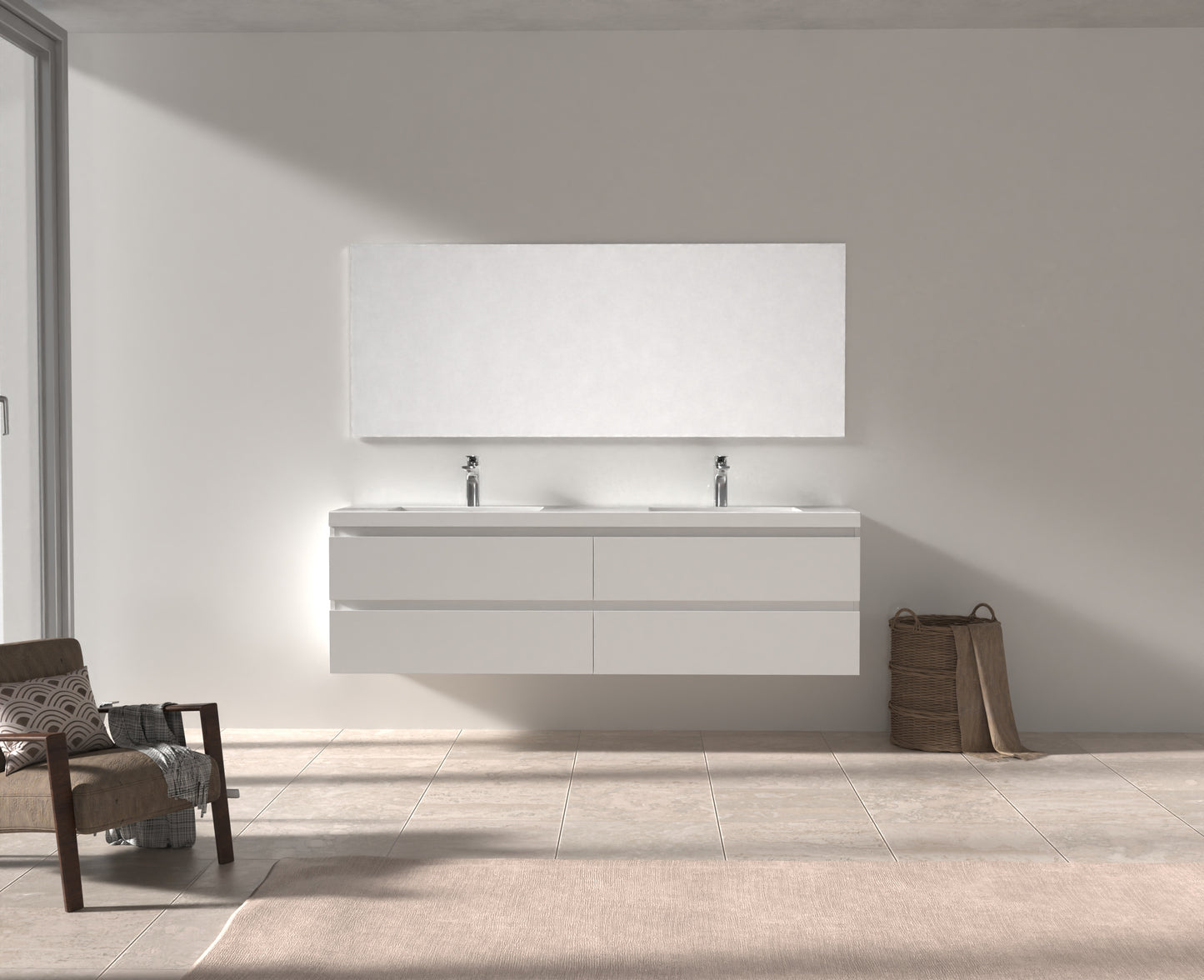 Evos Boutiques 72 in white colour vanity