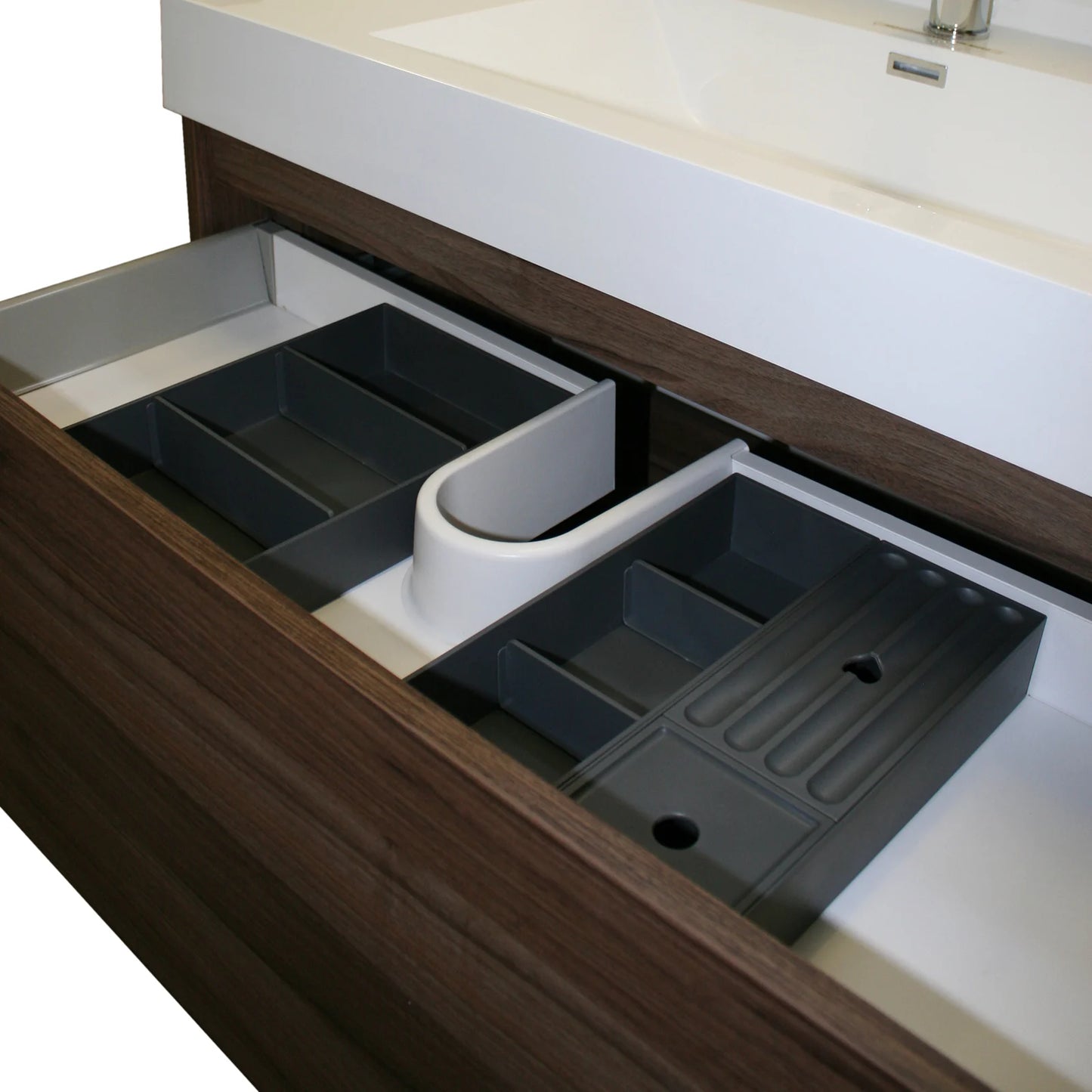 Evos Boutiques T3 grey drawer organizerin door