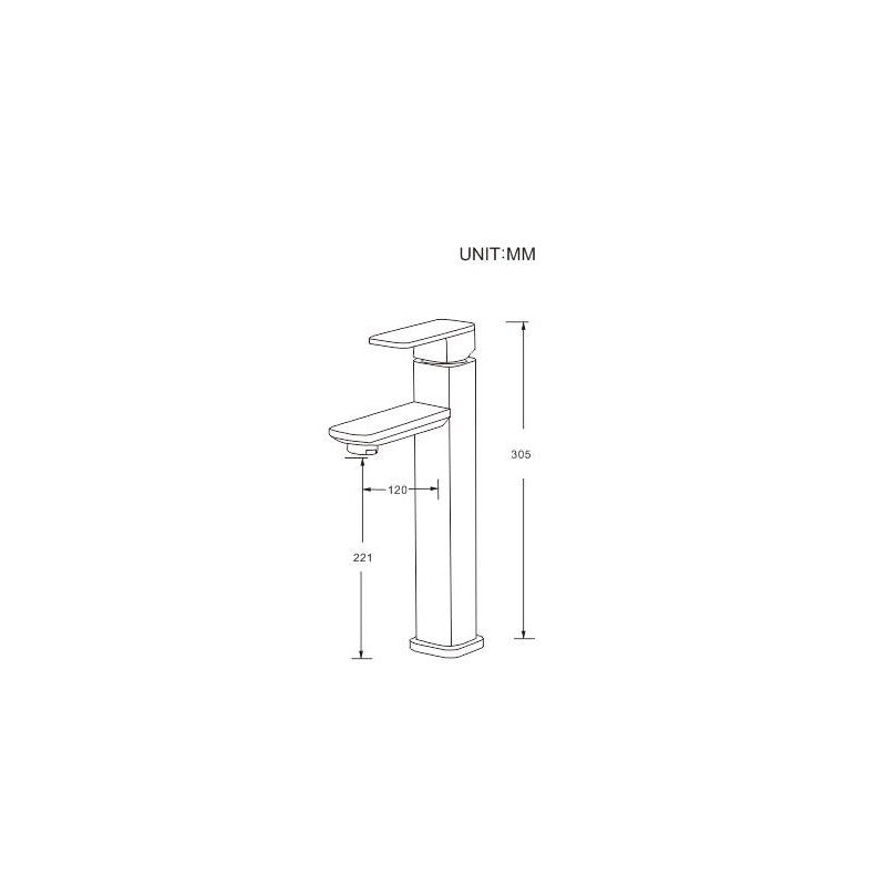 Evos Boutiques black matte bathroom faucet diagram