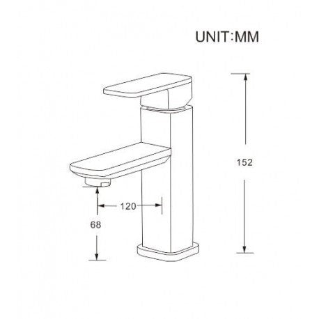 Evos Boutiques standard black finish sink faucet diagram