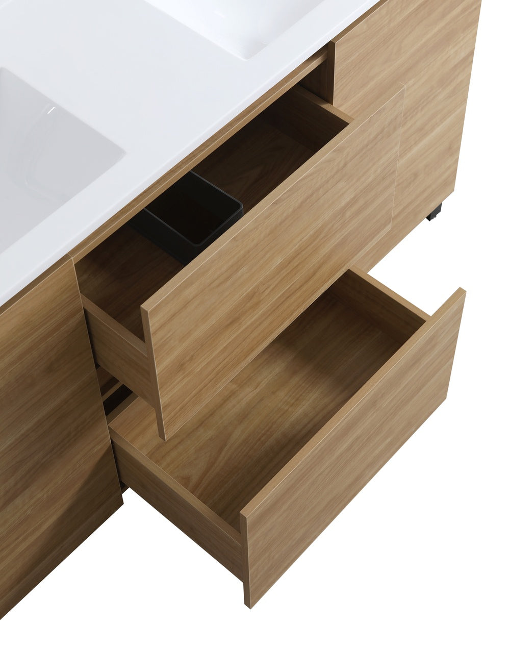 Evos Brand Vanité Luce Opened Drawers Close View