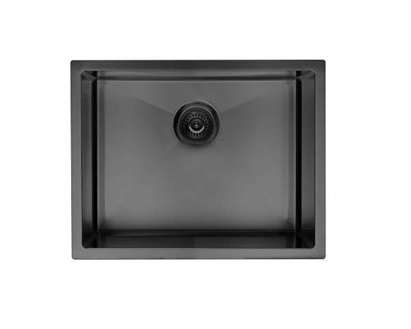 Modern black stainless steel sink for contemporary kitchens