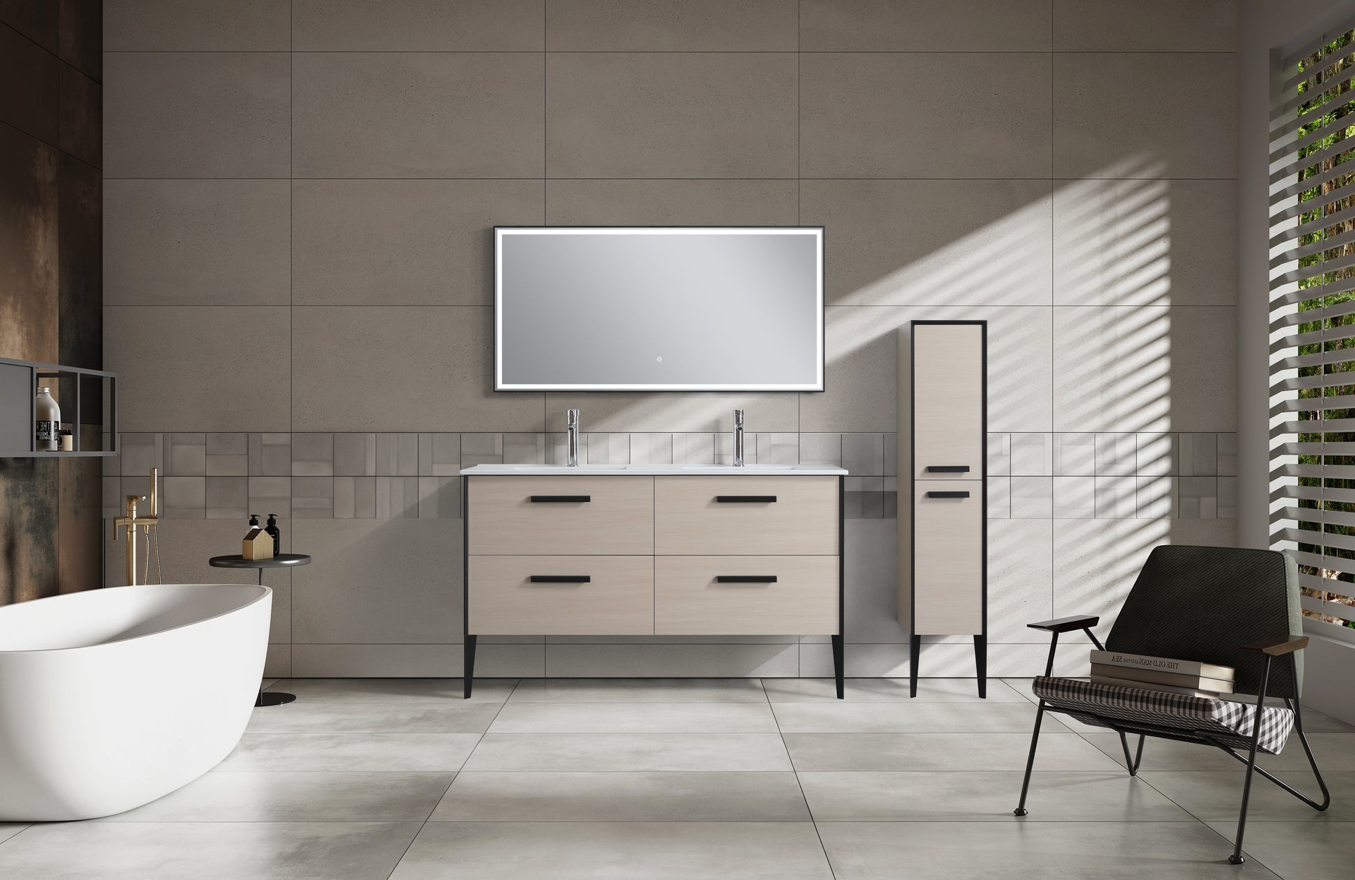 EVOS BRAND Miranda - 60" Vanté double