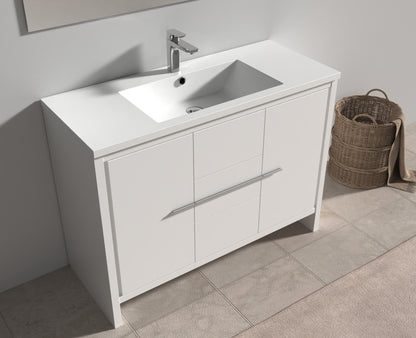 Evos Boutiques 47 in white vanity angled