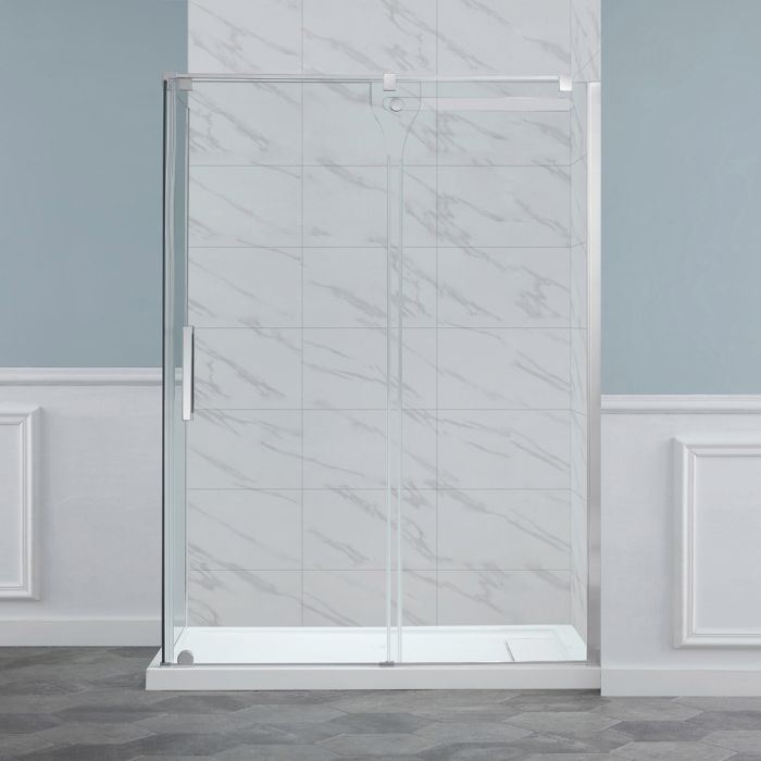 Evos Boutiques 60 in chrome with side  plus base 60 x 32 in