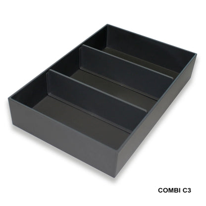 Evos Boutiques T3 grey drawer organizer close up