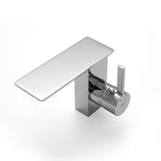 Evos Boutiques chrome faucet looking down
