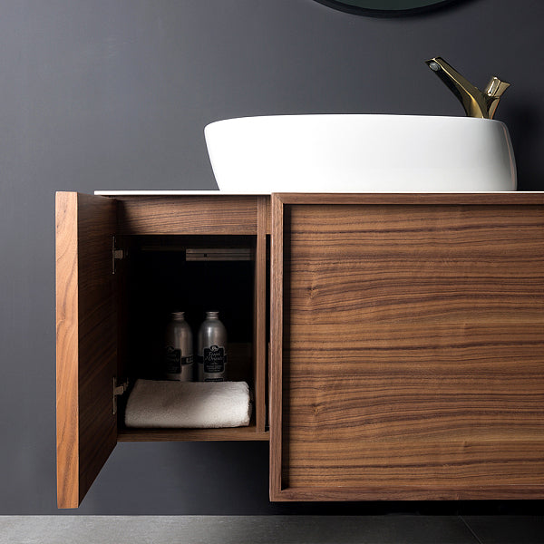 Evos Boutiques wood bathroom vanity 65 x 21 x 18 in side