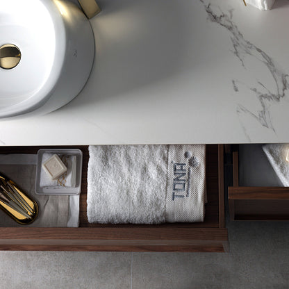 Evos Boutiques wood bathroom vanity 65 x 21 x 18 in zoomed in