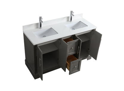 Evos_Brand_Vanity Double Vanity Top View with Open Drawers 