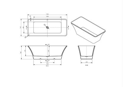 Sam 60" bathtub