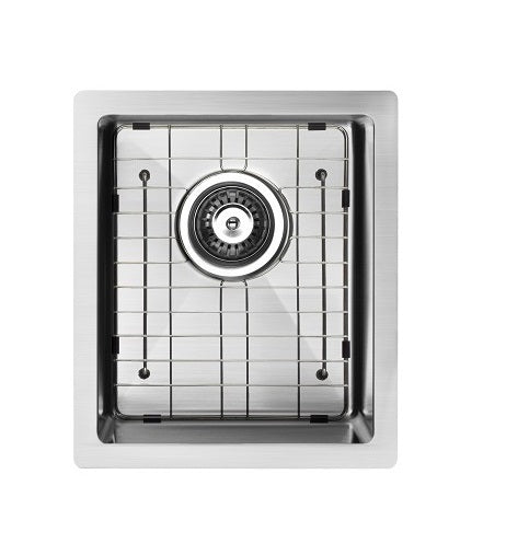 Évier de bar simple sous plan de 12 po en acier inoxydable